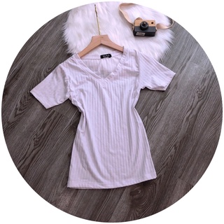 Áo body tay ngắn cổ tim