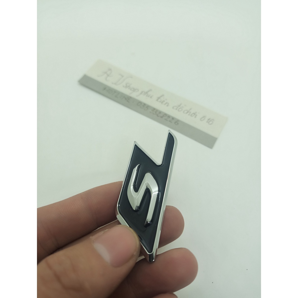 Miếng Dán Chữ S độ AMG lên bản SAMG Bằng ABS Trang Trí Xe Hơi Mercedes Benz