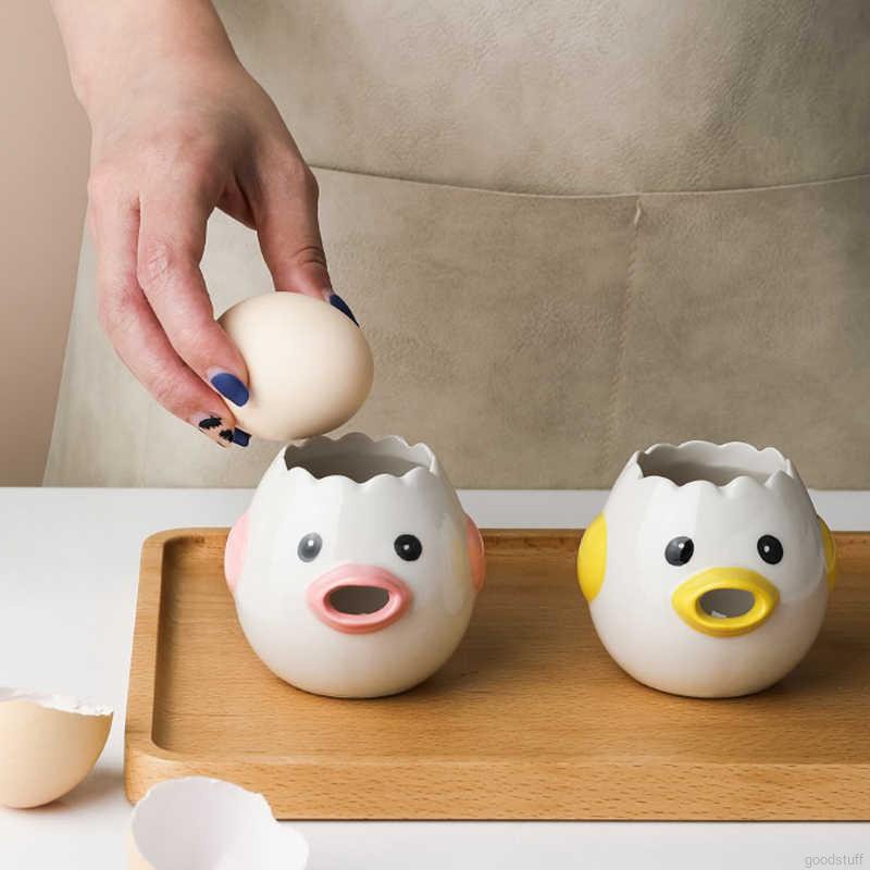 Dụng Cụ Tách Lòng Đỏ Trứng Gà Bằng Gốm