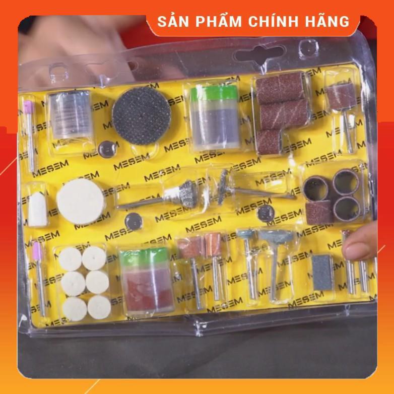 Bộ Chà Lu 105 Món - Bộ phụ kiện chuyên dụng cho những loại máy mài khắc mini để khoan, mài, khắc, đánh bóng sản phẩm