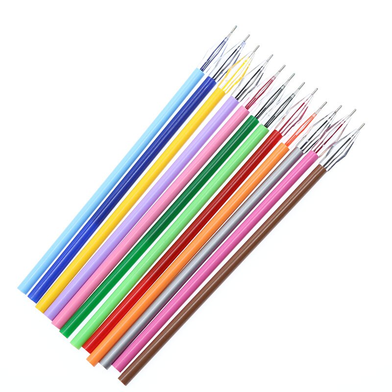 Set 12 ruột bút bi nhiều màu sắc ngòi 0.35mm
