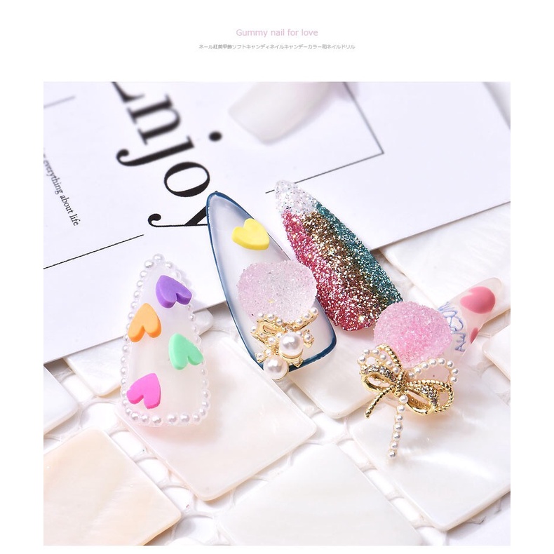 Set 7 Hộp Phụ Kiện Ngọc Trai Trang Trí Móng Tay