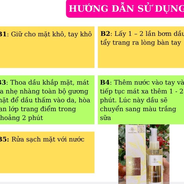 DẦU TẨY TRANG HUYỀN PHI dưỡng trắng da sáng mịn