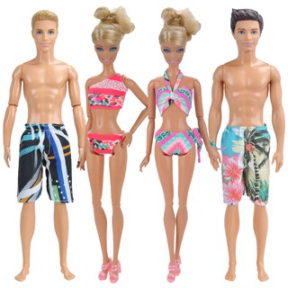 Combo 04 Set đồ bơi cho búp bê ken và búp bê công chúa 29 cm