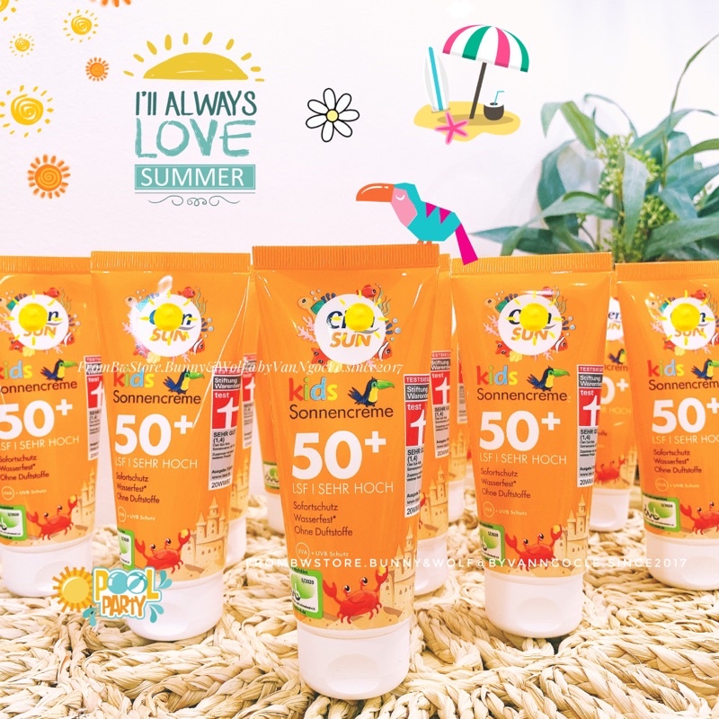 Kem Chống Nắng CienSun Kids SPF 50+ nội địa Đức [Hàng Air - Date mới nhất]