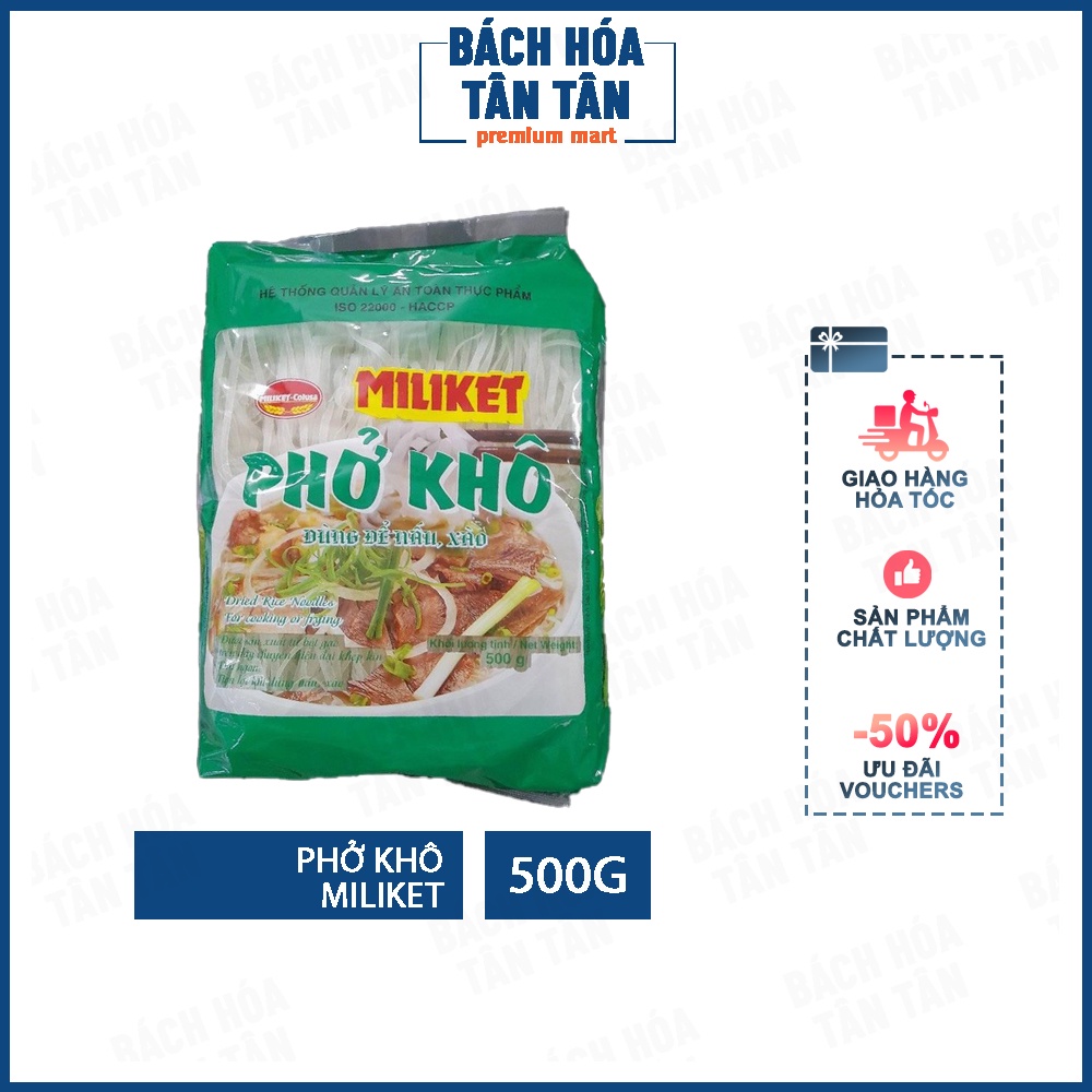 Phở khô hiệu Miliket, gói 500g