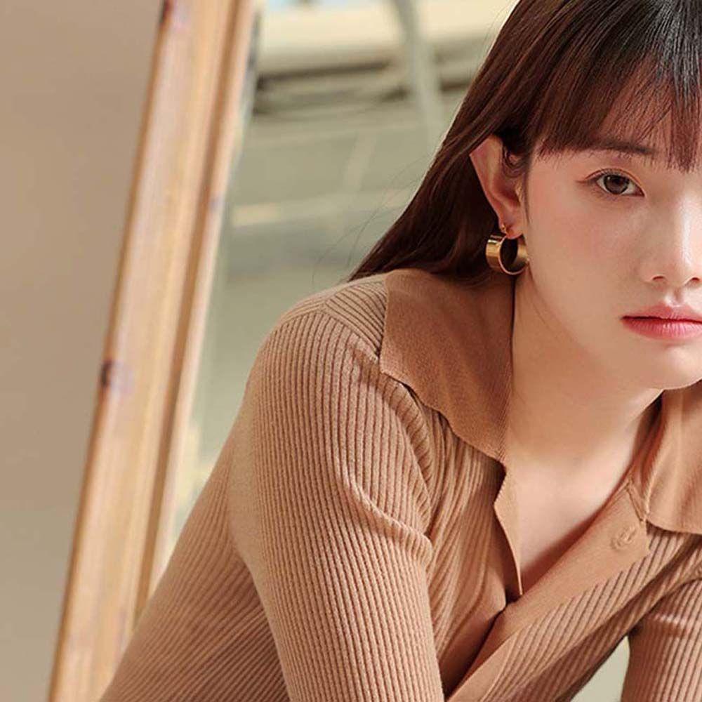 Khuyên Tai Tròn Họa Tiết Da Báo|Khuyên Tai Tròn Bản Dẹt Màu Sắc Cổ Điển