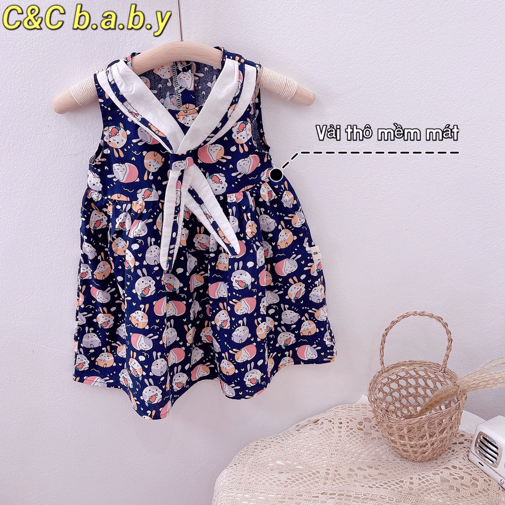 VÁY THỎ CỔ NƠ CHO BÉ GÁI CHẤT SIÊU MÁT - VG140