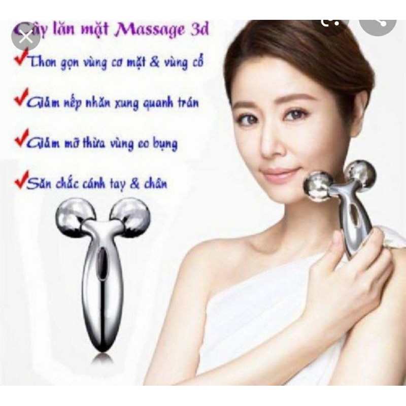 CÂY LĂN MẶT - BODY MASSAGE INOX 3D CAO CẤP