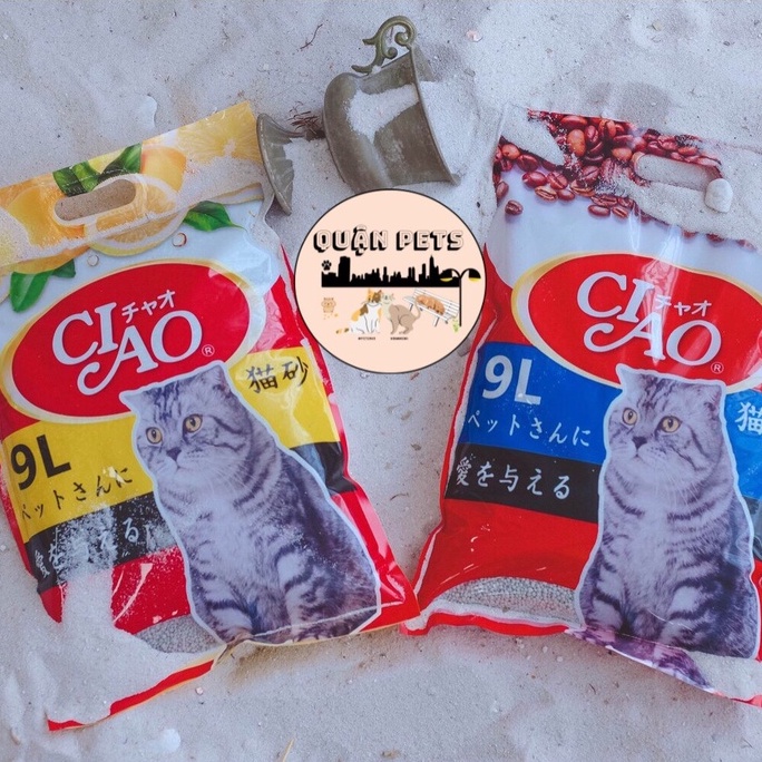 Cát vệ sinh cho mèo Ciao 9l nhật bản  - Siêu khử mùi, vón cục tốt