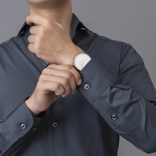 Áo Sơ Mi Nam Dài Tay GEELE Cổ Cutaway Form Regular FIT SM03