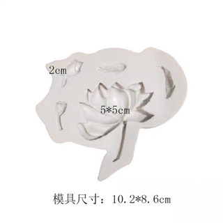 silicon bộ hoa sen + lá sen