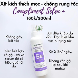 [HOT] Xịt mọc tóc và chống rụng Compliment Nga