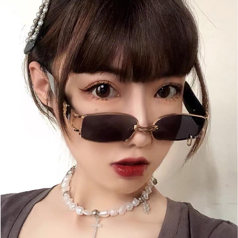 (AIMURUSI ) COD Kính Mát Gọng Chữ Nhật Phong Cách Thời Trang Âu Mỹ Dành Cho Nam Và Nữ