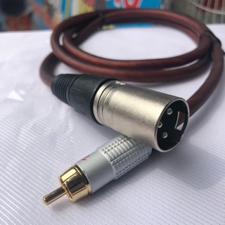 Dây chuyển từ jack bông sen ra đầu canon đực dài 1 mét