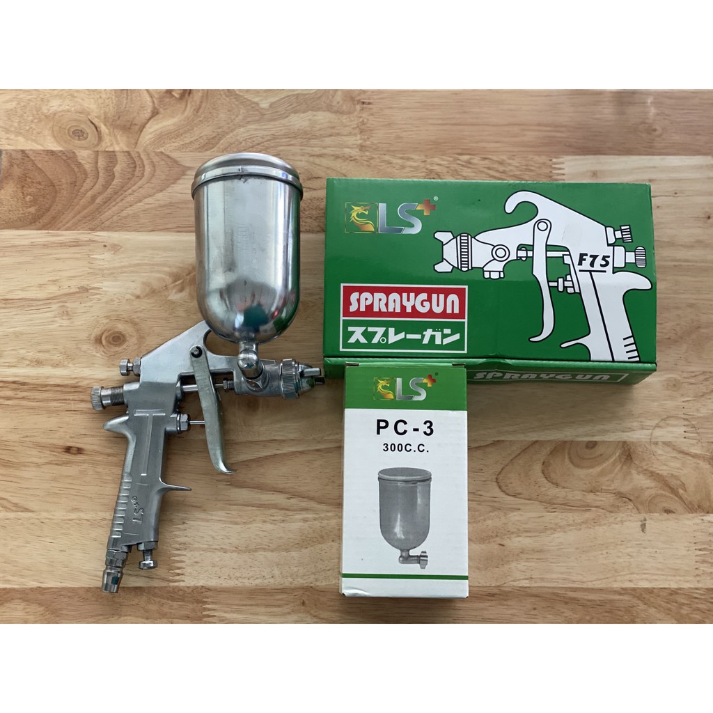Súng phun sơn nối bình khí nén LS F75