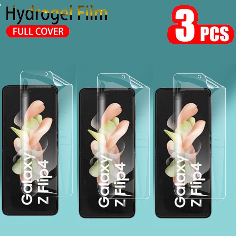 3 pieces For samsung galaxy z flip 4 flip Protector Front Hydrogel Film Screen protectors