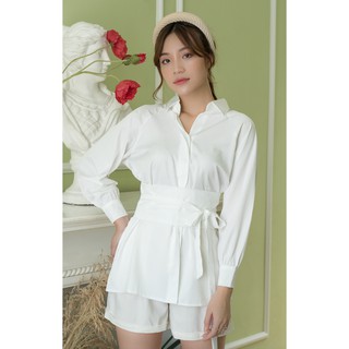 Stacey Shirt | Áo sơmi kèm dây cột eo