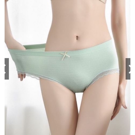 (Mẫu mới) Quần lót cotton kháng khuẩn viền ren kháng khuẩn cực xinh