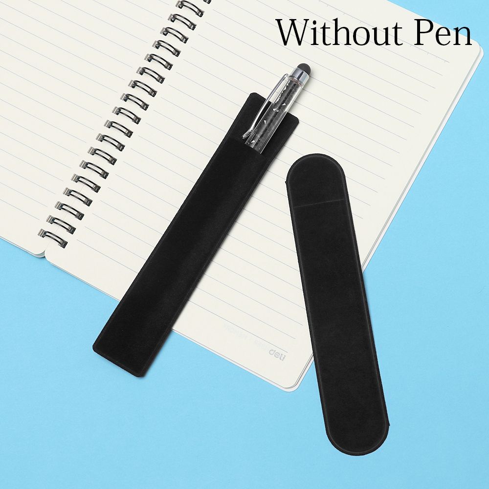 Set 2/5 túi đựng bút bằng vải nhung hình tròn/vuông