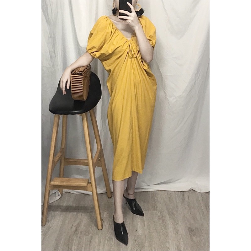 Đầm suông  vải Linen