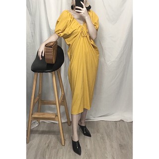 Đầm suông  vải Linen