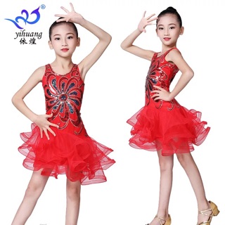 Đầm khiêu vũ dance bé gái