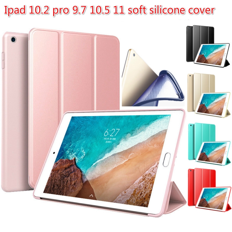 Bao da bảo vệ iPad 10.2 2019 iPad 2 3 4 iPad 9.7/Air1/Air2 iPad Pro 9.7 Pro10.5/Air3 10.5 2018 Pro 11 chất liệu silicon