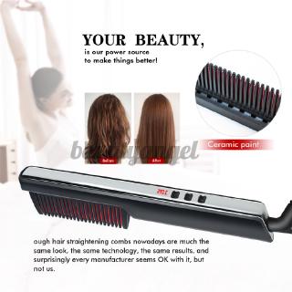 Lược điện chải thẳng tóc thẳng màn hình lcd dành cho nam