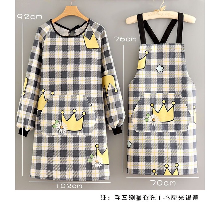 Hàng Mới Về Mới Tạp Dề Cotton Tay Dài Thoáng Khí Thời Trang Phong Cách Nhật Bản  FNTL