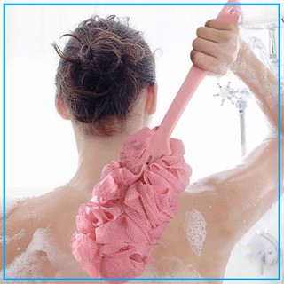 Cây bông tắm có cán chà lưng xuất Nhật , Thiết kế mềm mại an toàn khi sử dụng