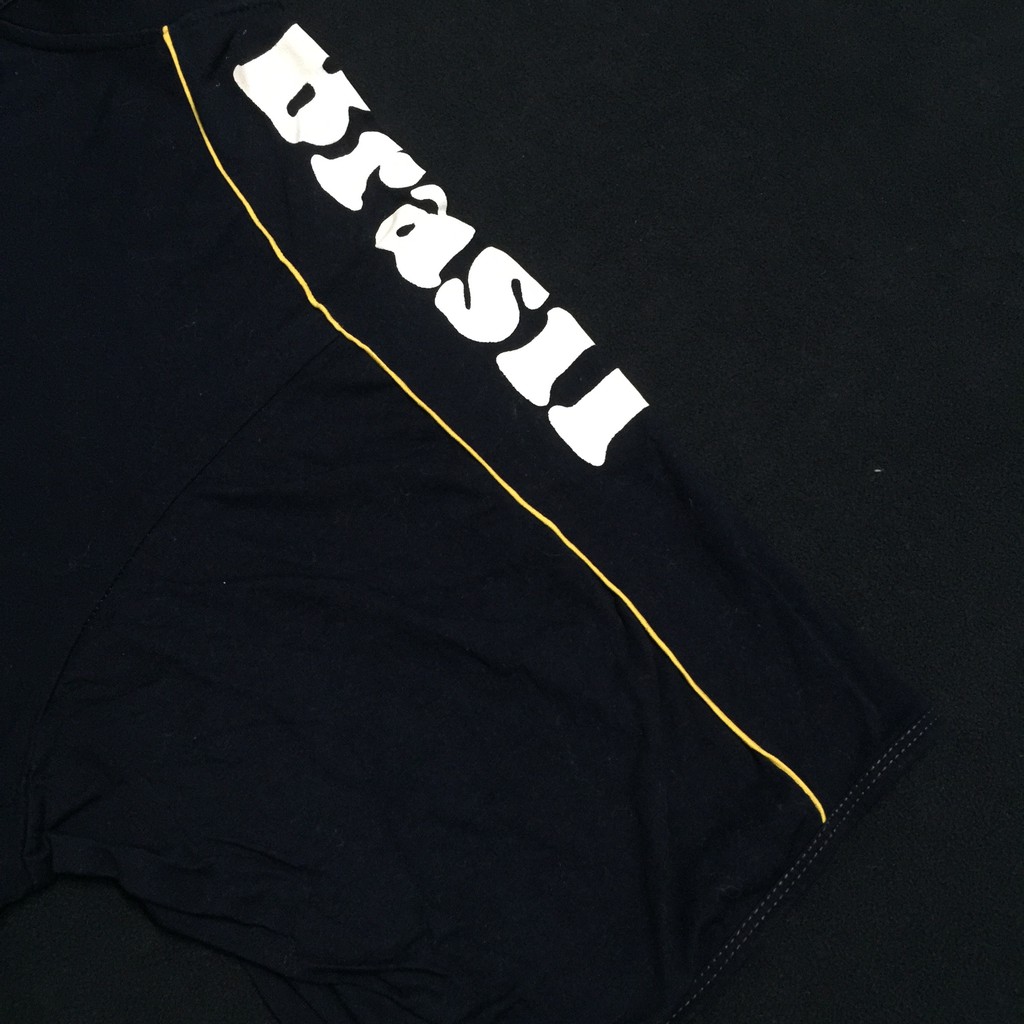 [VINTAGE] Áo đầm thun Mỹ đội bóng Brasil thêu cực xịn oversize | BigBuy360 - bigbuy360.vn