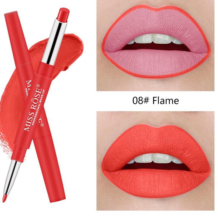 (Hàng Mới Về) Son Môi Kiêm Bút Kẻ Viền Môi Lâu Trôi Không Thấm Nước Đa Năng C8Qzh Miss Rose | BigBuy360 - bigbuy360.vn