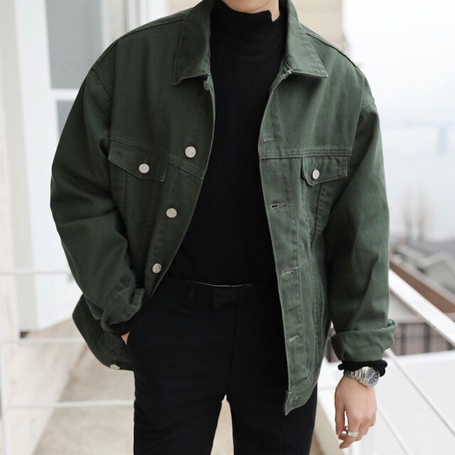 Áo Khoác kaki Jean form rộng Unisex nhiều màu TRA269