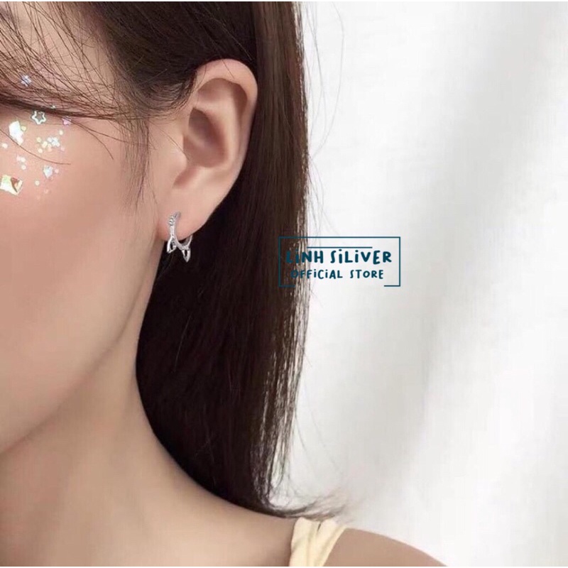 BÔNG TAI MÈO CỰC XINH BẠC TA CHO BẠN NỮ