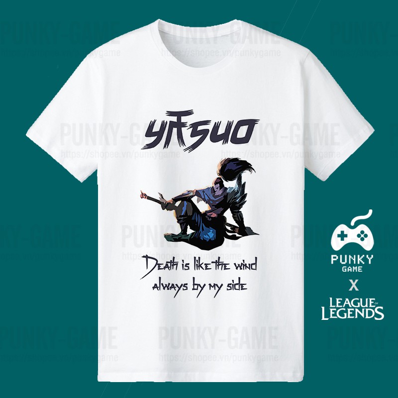 Áo thun Liên Minh Huyền Thoại (LOL) YASUO ngắn tay