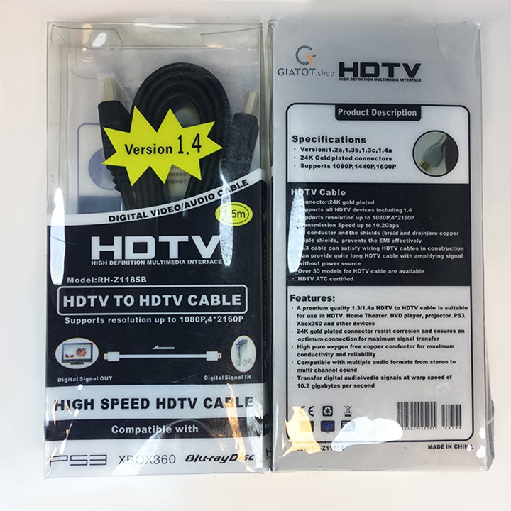 Dây cáp kết nối HDMI khoảng 1m chống nhiễu từ cao cấp