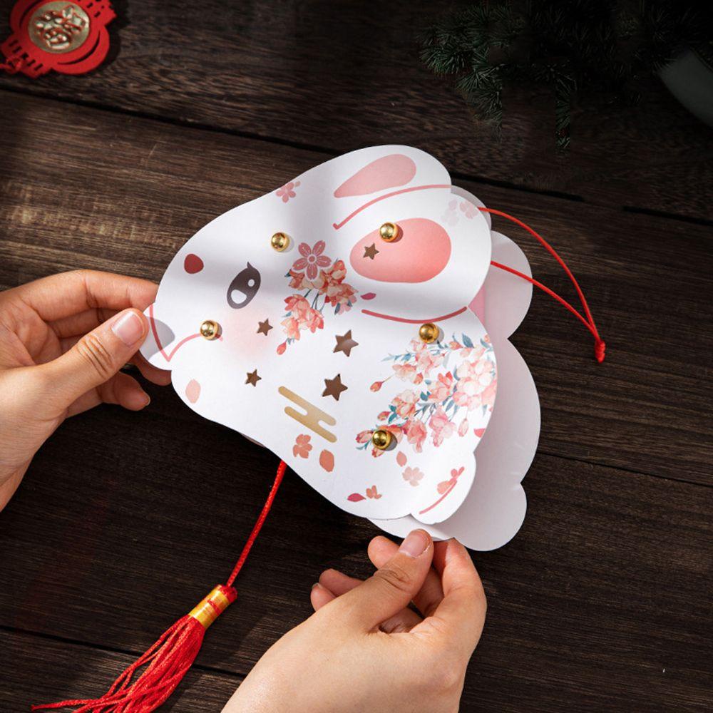 HARRIETT Lồng Đèn Thủ Công Hình Hoa Anh Đào Dễ Thương Kích Thước Trung Hoa Có Đèn LED Trang Trí Nhà Cửa / Lễ Hội