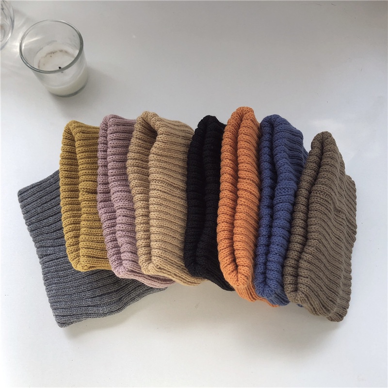 Băng đô len bản rộng phối họa tiết chữ phong cách Hàn Quốc cá tính trẻ trung