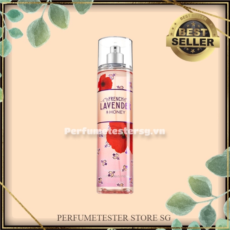 Xịt thơm  Bath &amp; Body Works mùi French Lavender &amp; Honey 50ml/100ml - 236ml Full Seal  -𝒑𝒆𝒓𝒇𝒖𝒎𝒆𝒕𝒆𝒔𝒕𝒆𝒓.𝒔𝒈