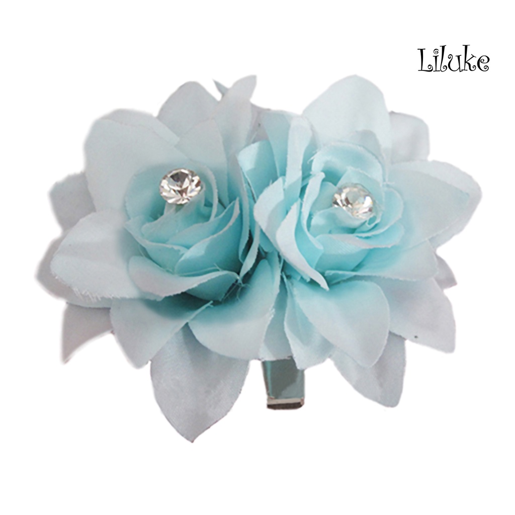 Kẹp Tóc Hợp Kim Trang Trí Hoa Vải Xinh Xắn Cho Nữ