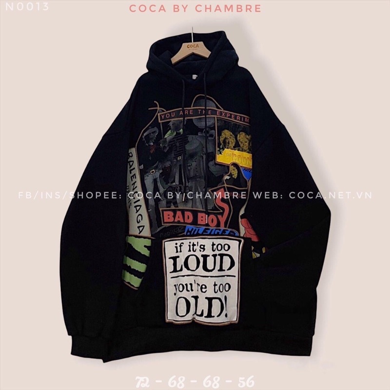 [CÓ ẢNH THẬT] Áo Hoodie Hình Chất Nỉ Da Cá Dày Mịn Form Thụng Unisex Nam Nữ 3 Màu ( có Sỉ)