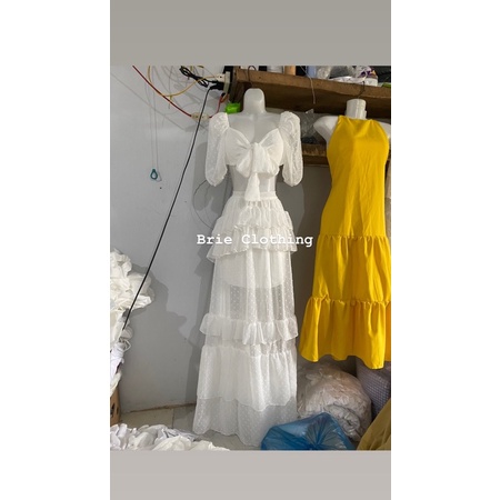 Set Áo Cột Nơ + Chân Váy Công Chúa Xoè Tầng,Chất Voan Bi Mặc Được 2 Kiểu Siêu Hott