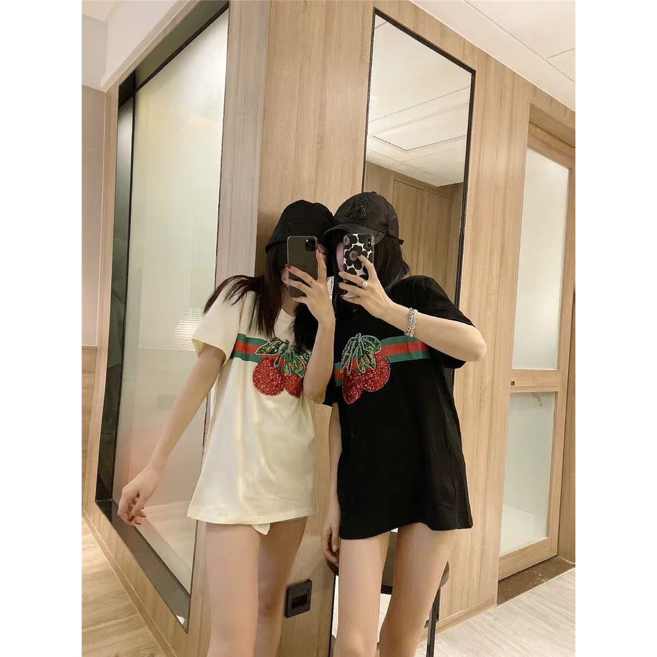 áo thun dâu kim sa hàng qc l1