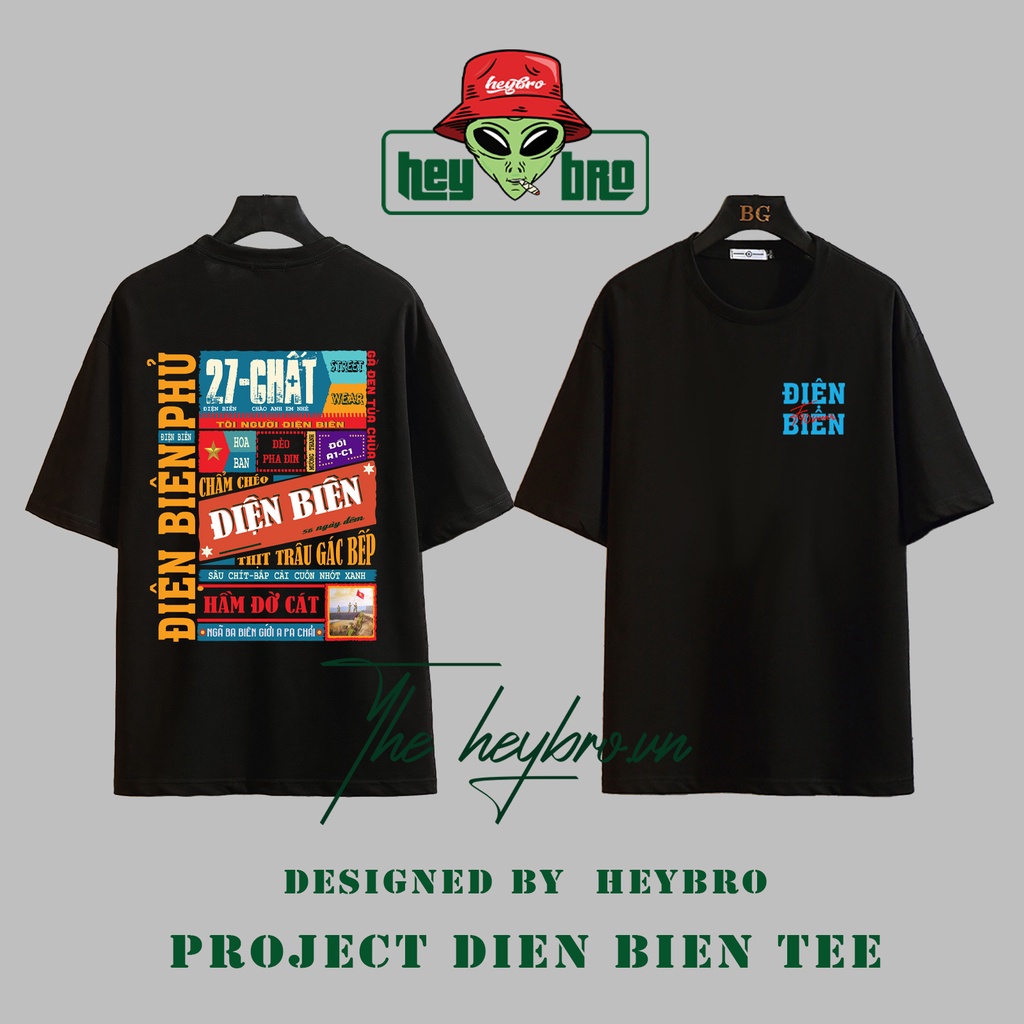 Áo thun nam nữ Unisex tay lỡ form rộng Local Brand HEYBRO phong cách GenZ VIỆT NAM /04