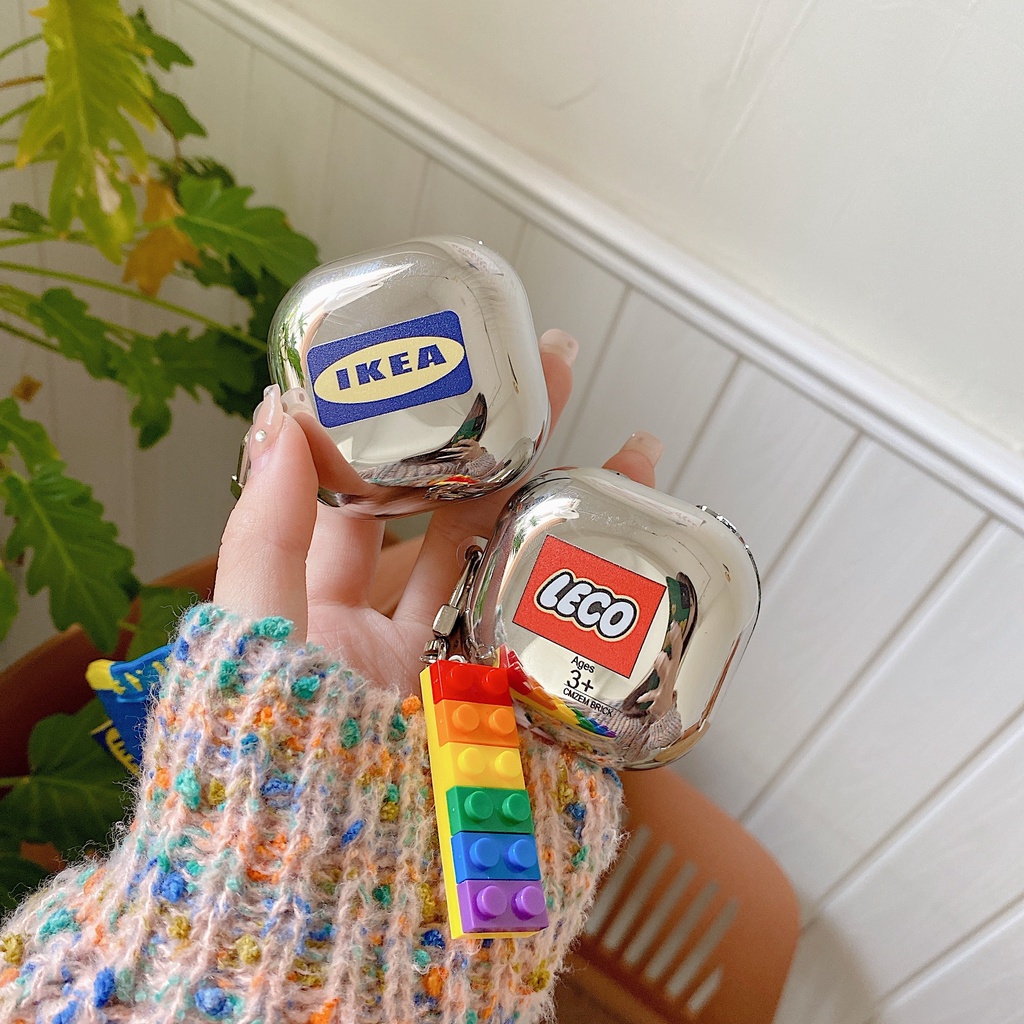 IKEA Vỏ Bảo Vệ Hộp Sạc Tai Nghe Bluetooth Không Dây Galaxy Buds Live / Buds 2 / Buds Pro / Buds 2 Pro Bằng Tpu Cứng Mạ Điện