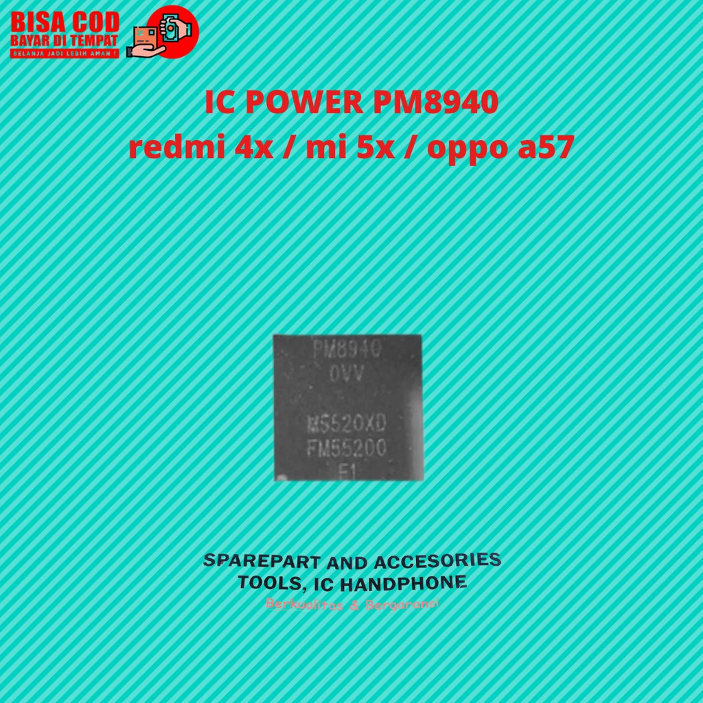 Nguồn Điện Ic Pm8940 Chính Hãng Cho Xiaomi Redmi 4x / Mi A1 / Oppo A57