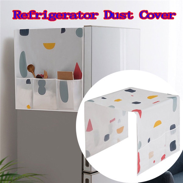 Nắp đậy máy giặt có túi đựng đồ chống bụi đa năng trang trí nhà bếp