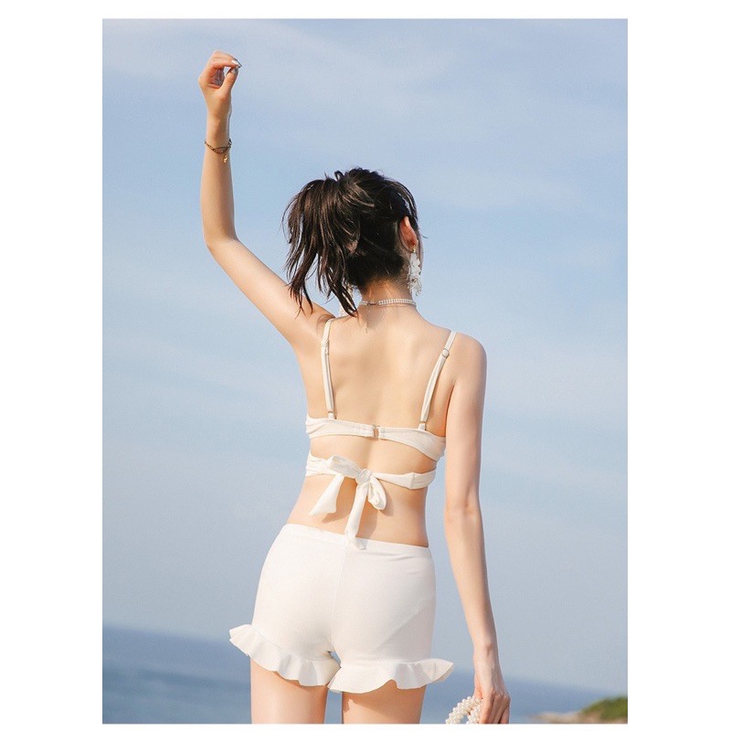 [Có sẵn] Set đồ bơi bikini 2 dây đi biển đi du lịch trắng - ORRIN CLOSET | BigBuy360 - bigbuy360.vn
