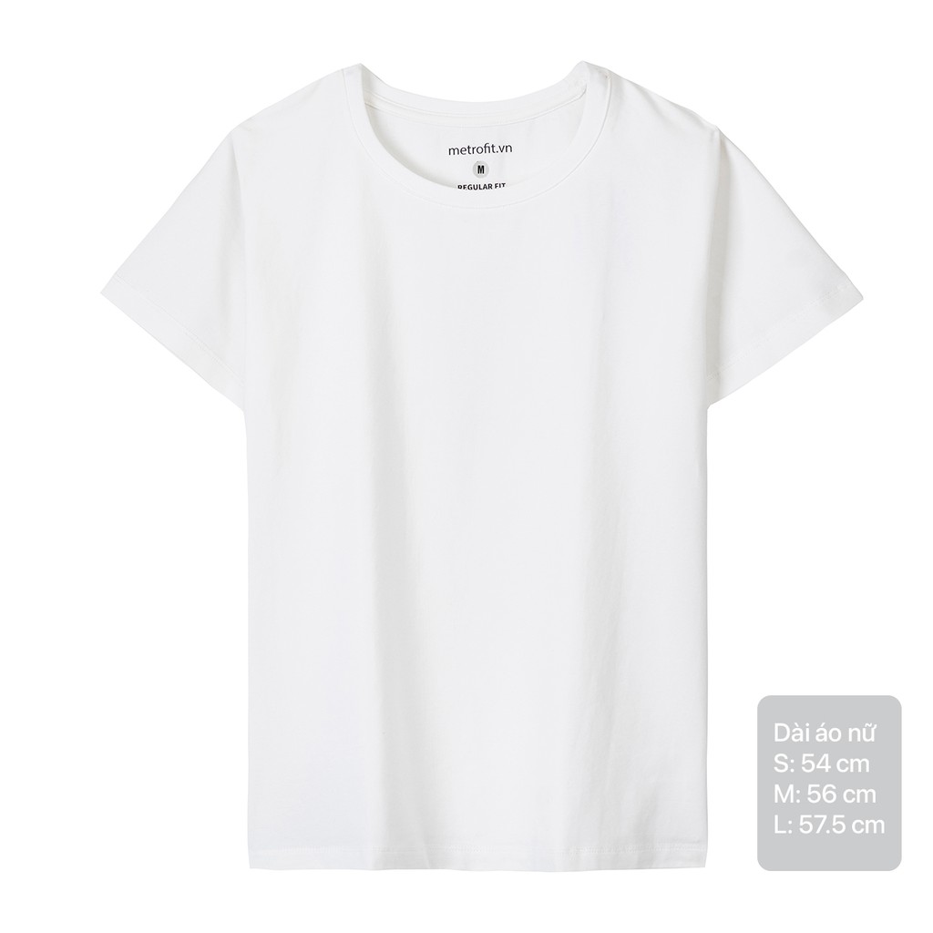 Áo Thun Nữ Basic Màu Trắng, Đen, Be, Thấm Hút Thoáng Mát, Co Giãn 4 Chiều, Áo Phông Form (Phom) Ôm Nhẹ METROFIT | BigBuy360 - bigbuy360.vn